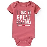 I Love My Great Grandma Baby Clothes For Girl Boy Baby Bodysuits Gifts Great Grandmas girl baby girl outfit