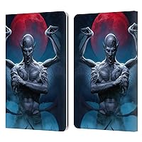 Head Case Designs Officially Licensed Tom Wood Blood Moon Horror Leather Book Wallet Case Cover Compatible with Kindle Paperwhite 1/2 / 3