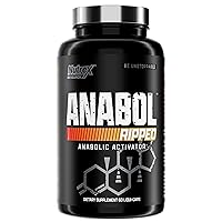 Nutrex Research Anabol Ripped Anabolic Muscle Builder for Men, 2-in-1 Muscle Builder and Shredding Supplement, (60 Count)
