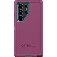 OtterBox Galaxy S23 Ultra Defender Series Case - CANYON SUN (Pink), rugged & durable, with port protection, includes holster clip kickstand