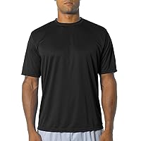 A4 Moisture Wicking Marathon Performance T-Shirt, Black, 2XL (Pack of 10)