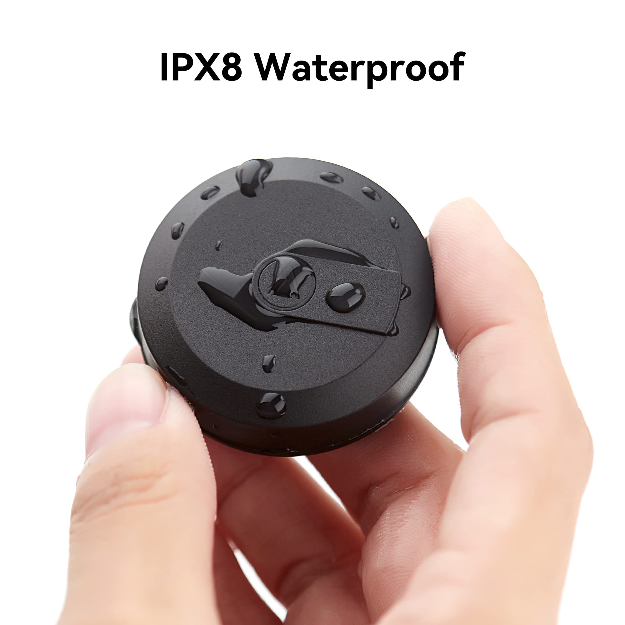 New IPX8 Waterproof AirTag Holder/Case with 3M Adhesive Sticker [4 Pack] Compatible with Apple Airtag Air Tags Stick Cover for Luggage Bike Laptop Remote Drone Camera Hidden