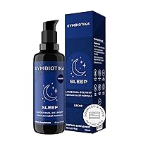 CYMBIOTIKA Sleep Supplement, Melatonin 1mg with L-Theanine 200mg, Liposomal Delivery, Non-GMO, Gluten & Sugar Free, Keto & Vegan Friendly, Cacao Flavor, 1.7 Fl Oz (Pack of 1)