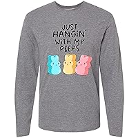 inktastic Easter Just Hangin' with My Peeps Long Sleeve T-Shirt