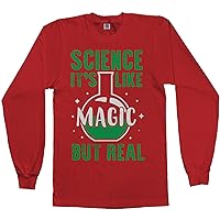 Threadrock Men's Science It's Like Magic But Real Long Sleeve T-Shirt
