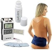 TENS 7000 Back Pain Relief Kit, Includes TENS Unit Muscle Stimulator, Sub Zero Pain Relief Gel, Bed Buddy Back Pain Relief Microwave Heating Pad