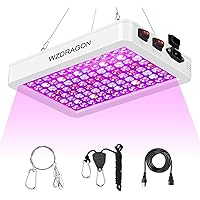 2024 Newest BW1000 LED Grow Lights Double Chips Full Spectrum for Greenhouse and Indoor Plant Veg and Flower Growing [White]