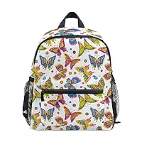 Kids Backpack Colorful Floral Butterfly Nursery Bags for Preschool Children