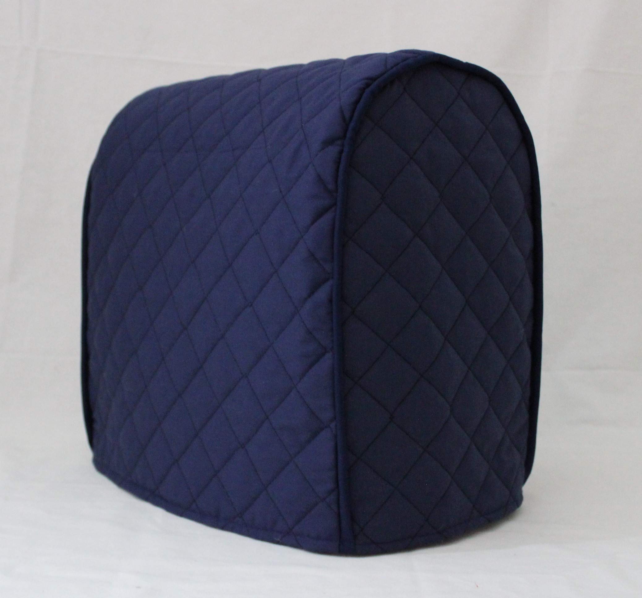 Simple Home Inspirations Navy Cover Compatible for Kitchenaid Stand Mixer, Tilt Head (Quilted Double Faced Cotton)