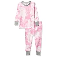 HonestBaby Multipack 2-Piece Pajamas Sleepwear Pjs 100% Organic Cotton for Infant Baby and Toddler Girls