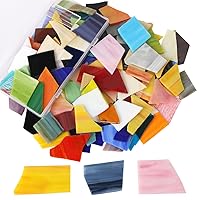 Mixed Color Mosaic Tiles Mosaic Glass Pieces with 1kg/35 Ounce Glass Pieces for Home Decoration or DIY Crafts, Assorted Colors and Shapes