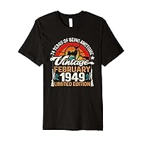 74 Year Old Deer Hunting Hunters February 1949 74th Birthday Premium T-Shirt