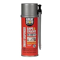 Great Stuff 99108824 Smart Dispenser Gaps & Cracks, Cream, 12 Ounce