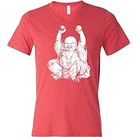Yoga T-Shirt Laughing Buddha Lightweight Triblend V-Neck