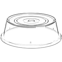 Carlisle FoodService Products Plastic Plate Cover, Round Cover for Catering, Kitchen, Restaurant, 10.95 X 11 X 3.32 Inches, Clear, (Pack of 12)