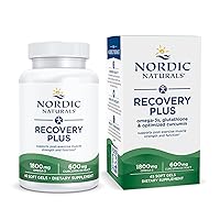 Recovery Plus, Unflavored - 45 Soft Gels - 1800 mg Omega-3 Fish Oil - 600 mg Longvida Optimized Curcumin - Cellular Health & Recovery - Post-Exercise Muscle Support - 15 Servings