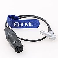 Eonvic Camera Audio Cable for ARRI Alexa Mini LF Camera Right Angle 0B 6 Pin Male to XLR 3 Pin Female