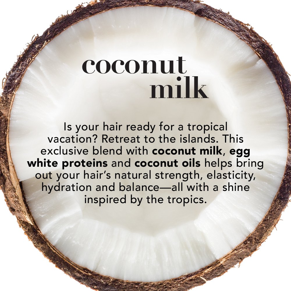 OGX Nourishing + Coconut Milk Conditioner, 3 Ounce Trial Size