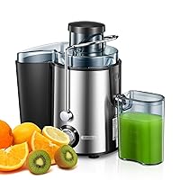 Juicer Machines, Juilist New Generation Juicer Machines Vegetable and Fruit Easy to Clean, Compact Centrifugal Juicer Extractor with 3