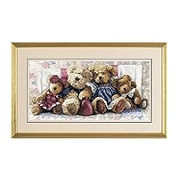 Dimensions Gold Collection Counted Cross Stitch Kit, A Row of Love, 14 Count White Aida, 18'' x 9''