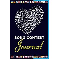 Eurovision Song Contest Show Souvenir Journal Notebook: Eurovision Festival Fans Present for Gay Music Addicts - LGBT Gay Gift Ideas