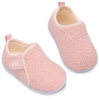 JIASUQI Toddler Slippers Fuzzy Kids Slippers Warm House Shoes for Boys Girls
