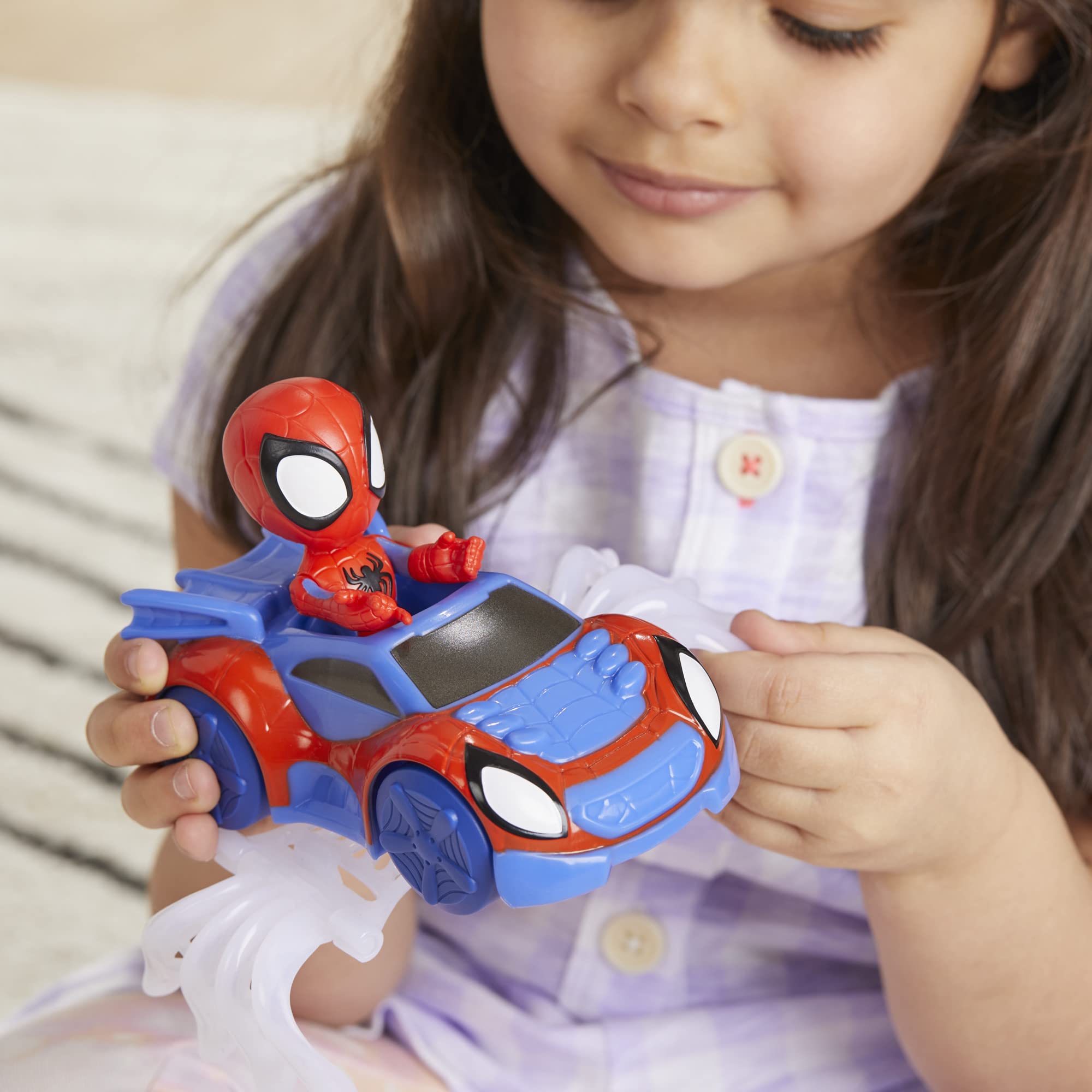 Marvel Spidey and His Amazing Friends Spidey Web Crawler Toy, Spidey Action Figure and Vehicle Included, Marvel Toys, Preschool Toys, Super Hero Toys