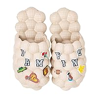 ASONGMAKE Bubble Slippers for Women Mens Beach Slides Sandals Soft Massage Pillow Slipper Unisex Breathable House Spa Shower Sandals Indoor Outdoor