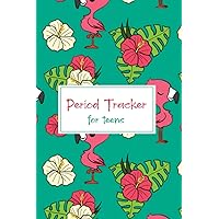 Period Tracker for Teens: Cute Menstrual Cycle Calendar and Journal for Girls to Monitor PMS Symptoms and Mood Swings