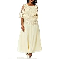 Le Bos Women's Pebble Embroidered Long Dress