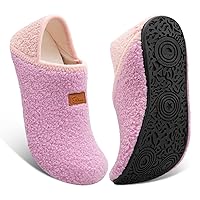 Fires Womens Mens Slippers with Rubber Sole Soft-Lightweight House Slipper Socks Around House Shoes Non Slip Indoor/Outdoor