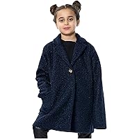 Kids Sherpa Coat Fleece Jacket Wool Girls Designer Teddy Jacket Age 5-13 yrs