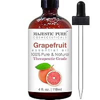 MAJESTIC PURE Grapefruit Essential Oil, Premium Grade, Pure and Natural Premium Quality Oil, 4 fl oz