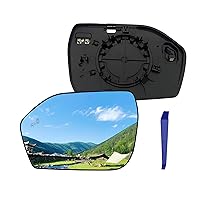 Left Driver Side Mirror Replacement for Ford Explorer 2020 2021 2022 2023 2024 Rear View Mirrors Glass with Power Heated & Blind Spot