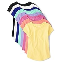 The Children's Place Girls' Short Sleeve High Low Tee