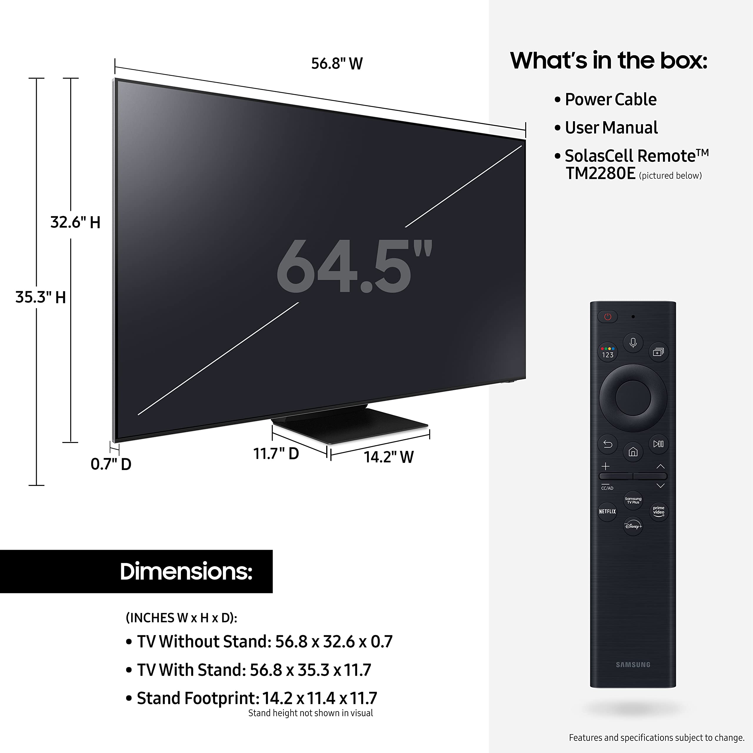 SAMSUNG 65-Inch Class Neo QLED 8K QN800B Series Mini LED Quantum HDR 32x, Dolby Atmos, Object Tracking Sound+, Ultra Viewing Angle, Smart TV with Alexa Built-In (QN65QN800BFXZA, 2022 Model)