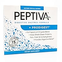 Digestive Enzyme Supplement + ProDigest - Helps with Bloating, Gas, Constipation - 15 Count