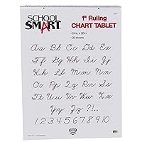 School Smart - 85327 Chart Tablet, 24 x 32 Inches, 1 Inch Rule, 25 Sheets