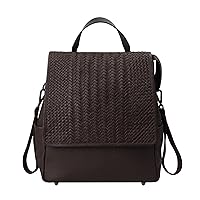 Donna Weaved Leather Diaper Bag Up To 14