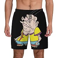 Meatcanyon Mens Casual Swim Trunks Board Shorts Surf Board Shorts Quick Dry with Mesh Lining Drawstring Swimsuit