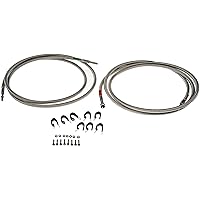 Dorman 819-876 Flexible Stainless Steel Braided Fuel Line Compatible with Select Chevrolet / GMC Models (OE FIX)