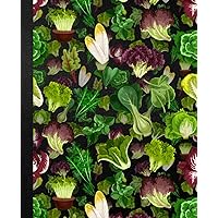 Vegetarian Composition Notebook College Ruled: Salad Garden: A Healthy Vegetables Theme Journal For School, College, Office, Recipes, or Work | 7.5