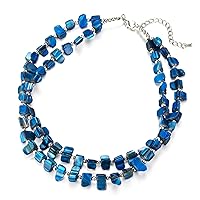 BULINLIN Boho Shell Beaded Necklaces Colorful Layered Beach Seashell Necklace Costume Jewellery Gifts for Women