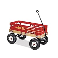 Radio Flyer All-Terrain Cargo Wagon for Kids, Garden and Cargo, Red Wagon for Ages 1.5+