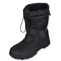 Unisex' Winter Boots (Sizes 5-7) - black, 7 youth