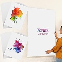 Sabary 36 Sheets 22 x 30 Inches Large Watercolor Paper 140 Lb/ 300 GSM White Cold Press Paper Paint Paper for Beginners, Artists and Professionals Watercolor Drawing Painting Supplies