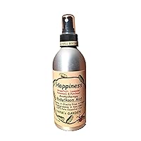 HAPPINESS Aromatherapy Body Room Mist Spray - Lavender, Grapefruit, Rosemary, Patchouli - 100% Pure Essential Oils, Vegan, Organic, Non GMO (8 oz)