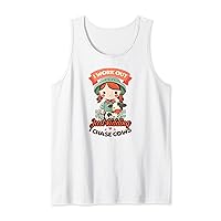Work Out Chase Cows Design Cow Farmer Girl Tank Top