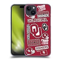 Head Case Designs Officially Licensed University of Oklahoma OU Collage Hard Back Case Compatible with Apple iPhone 15 Plus