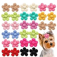mix 20pcs Pet cat Dog Puppy Hair tie Bands accessories Bows for Dog Cat Dog Bows Hair wear Dog Hair Accessories for Yorkie Doggies Poodle Teddy Grooming